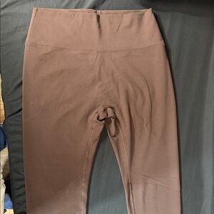 Til You Collapse Brown High-Waist Leggings